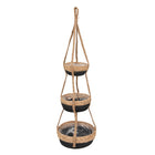 Plantenhanger Ø 24x83 cm bruin zwart zeegras