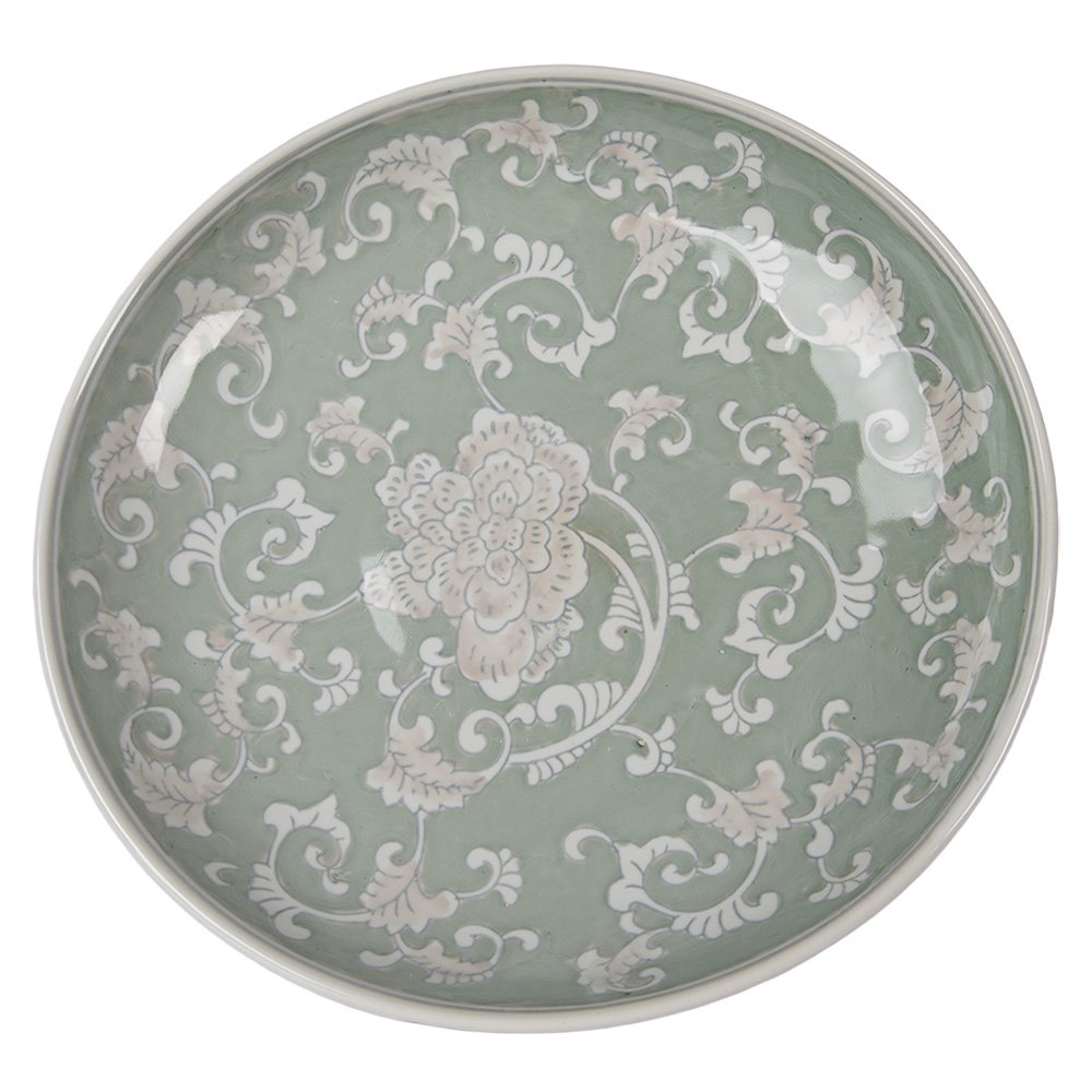 Taartplateau Ø 26 cm wit groen