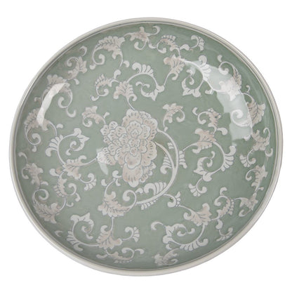 Taartplateau Ø 26 cm wit groen