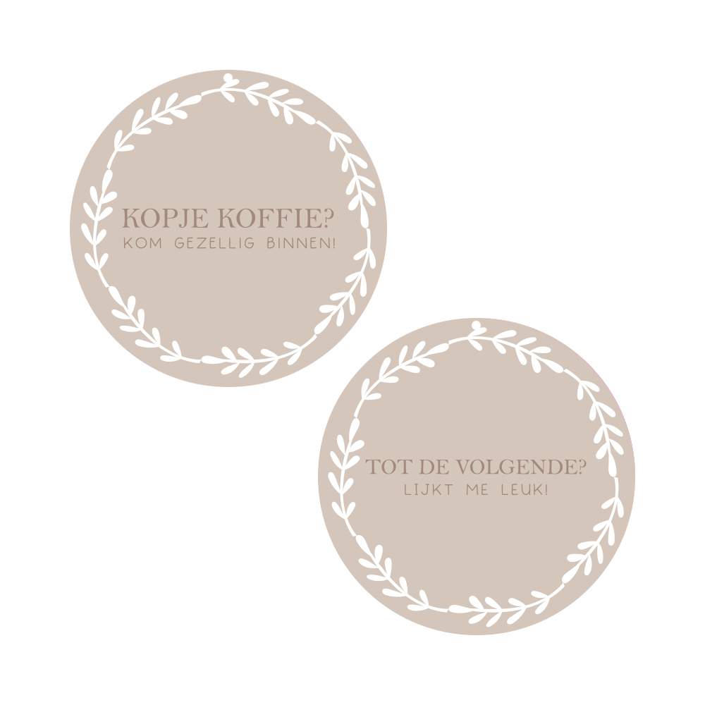 Open and closed sign Coffee cup