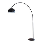 Booglamp 195 cm zwart metaal marmer