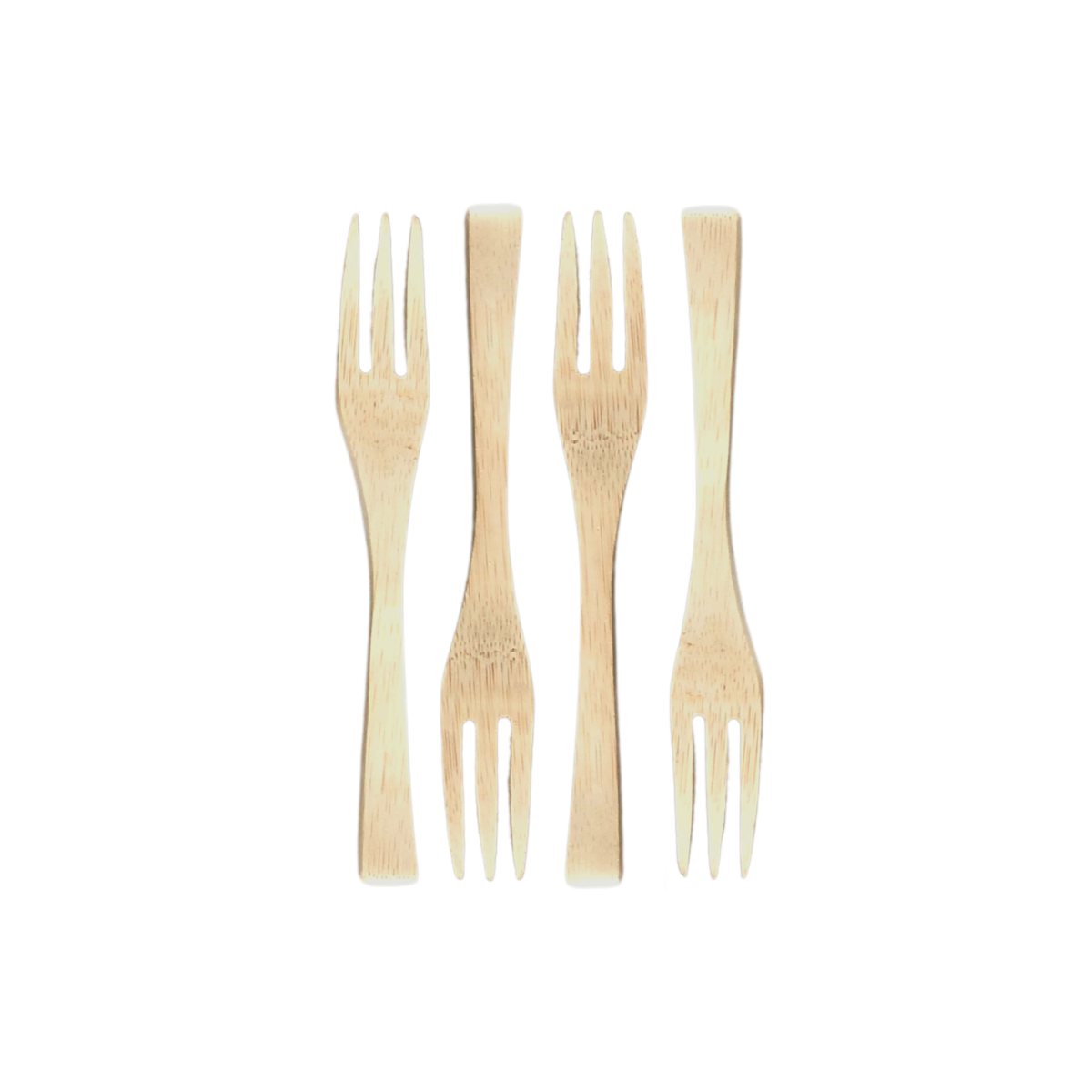Bamboe vorken 16 stuks 15 cm groen