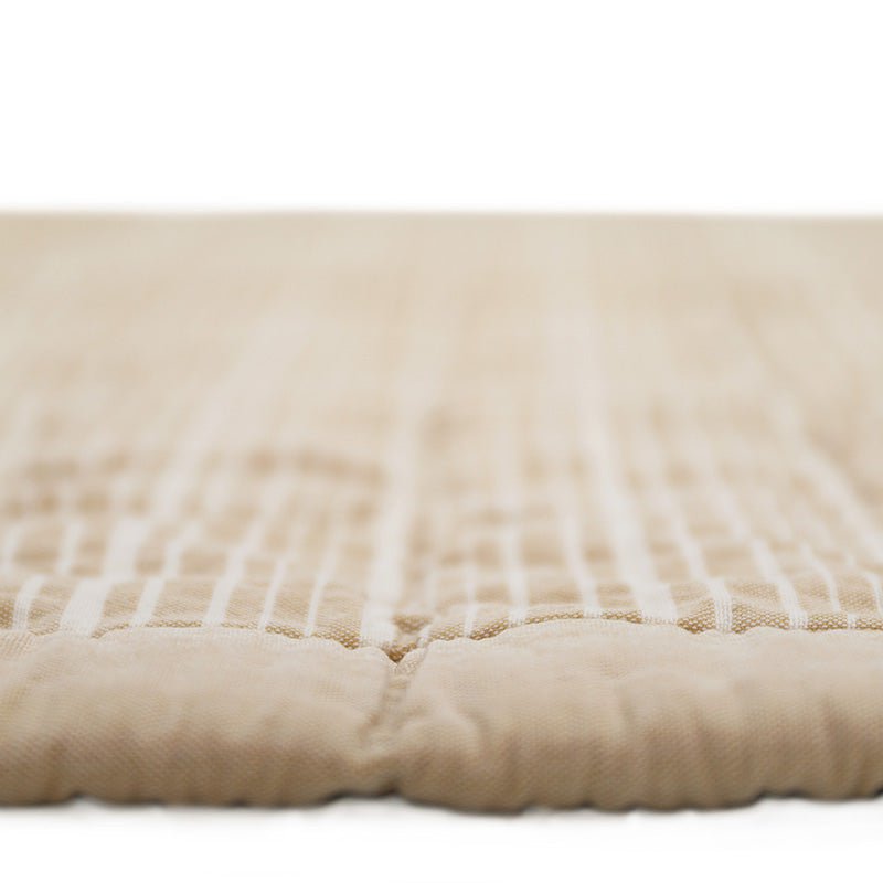 Babydeken 100x87 cm katoen beige