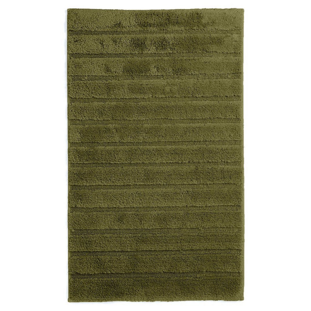 Badmat 60x100 cm katoen mosgroen