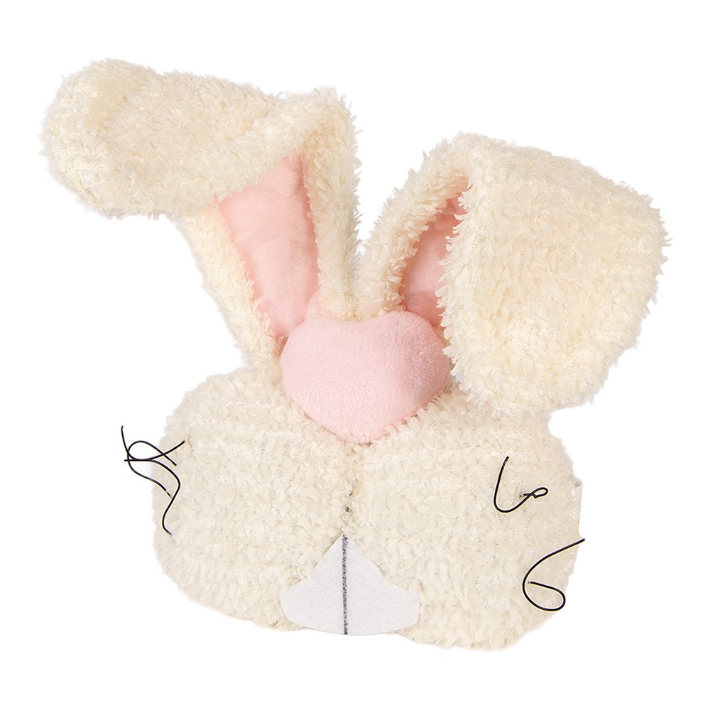Decorative cushion Rabbit 18x10x35 cm Beige Polyester