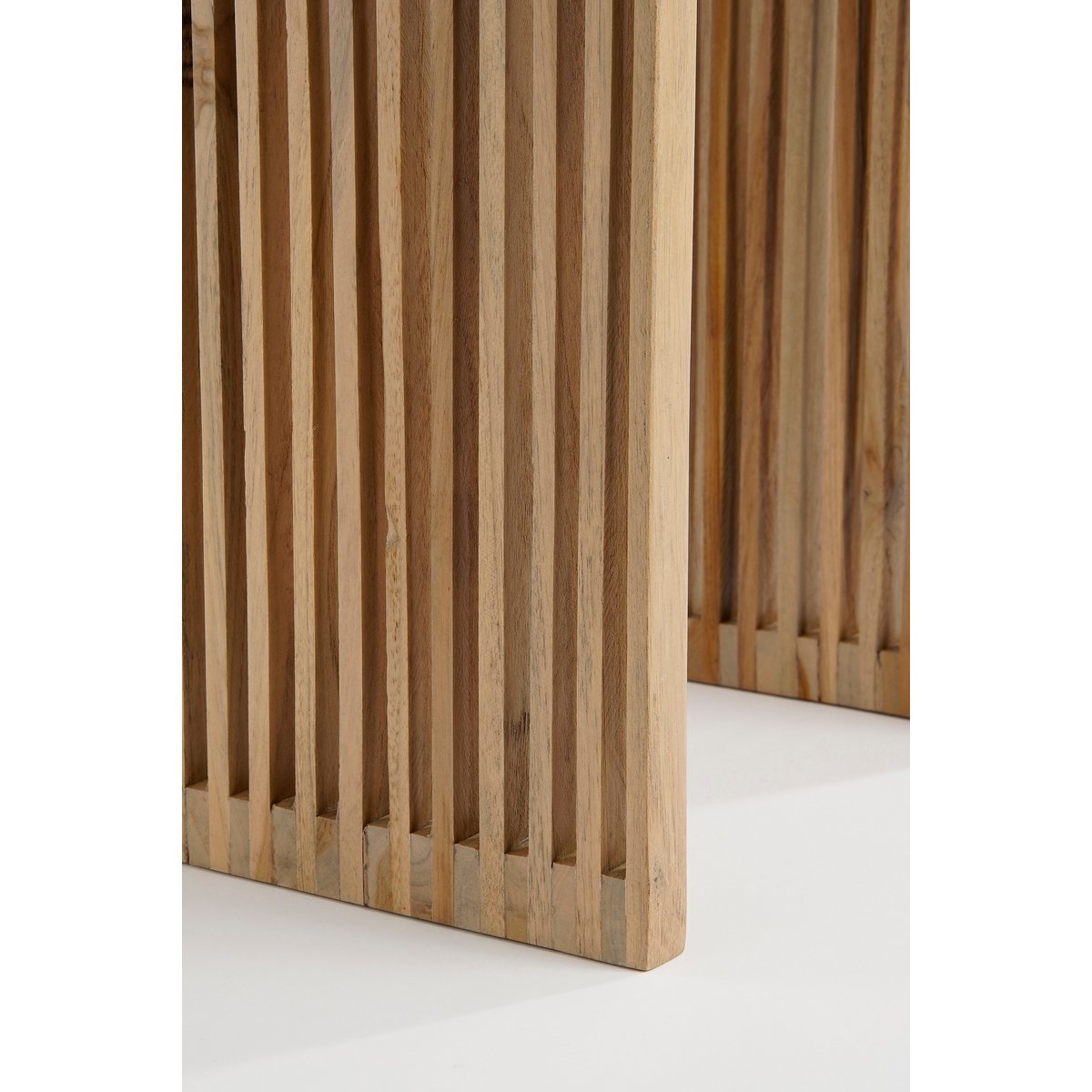 Bijzettafel set 3 gerecycled hout bruin