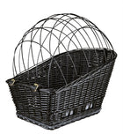 Trixie Bicycle Basket with Wire Dome Rear Black