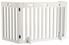 Hondenhek wit 124x61 cm 3 panelen