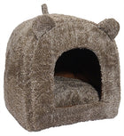 40 Winks Rosewood Igloo Cat Bed Teddy Brown