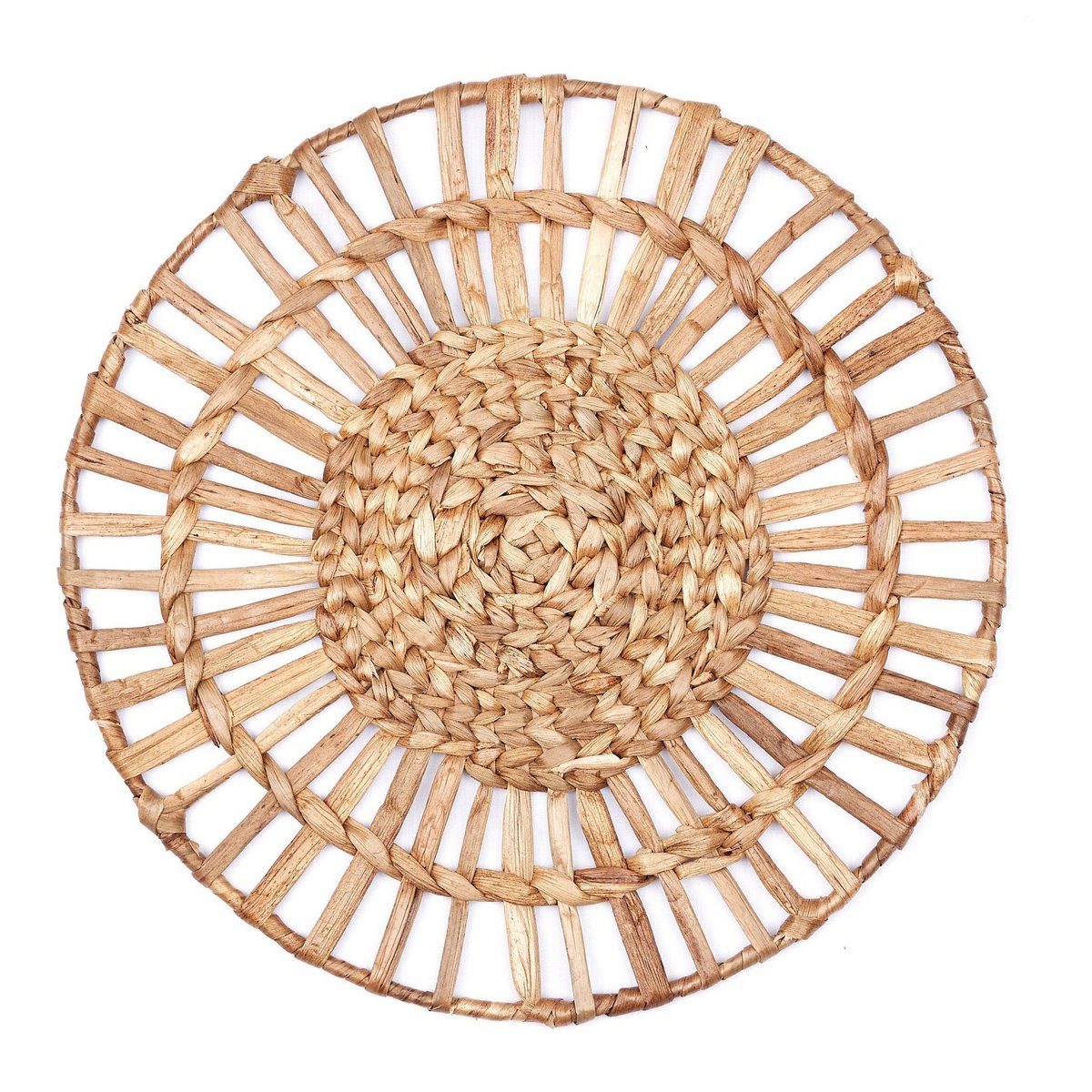 Placemat rond 38 cm waterhyacint set van 2 4 of 6