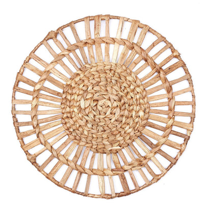 Placemat rond 38 cm waterhyacint set van 2 4 of 6