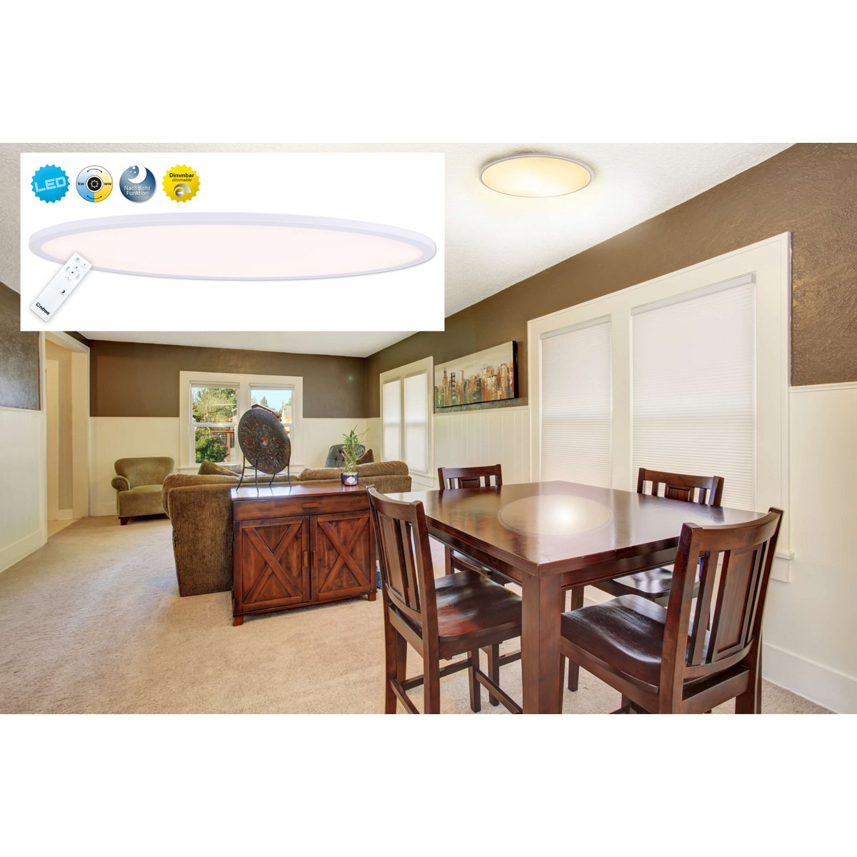 LED Plafondlamp Sorrent Ovaal 60x30 cm Modern Design