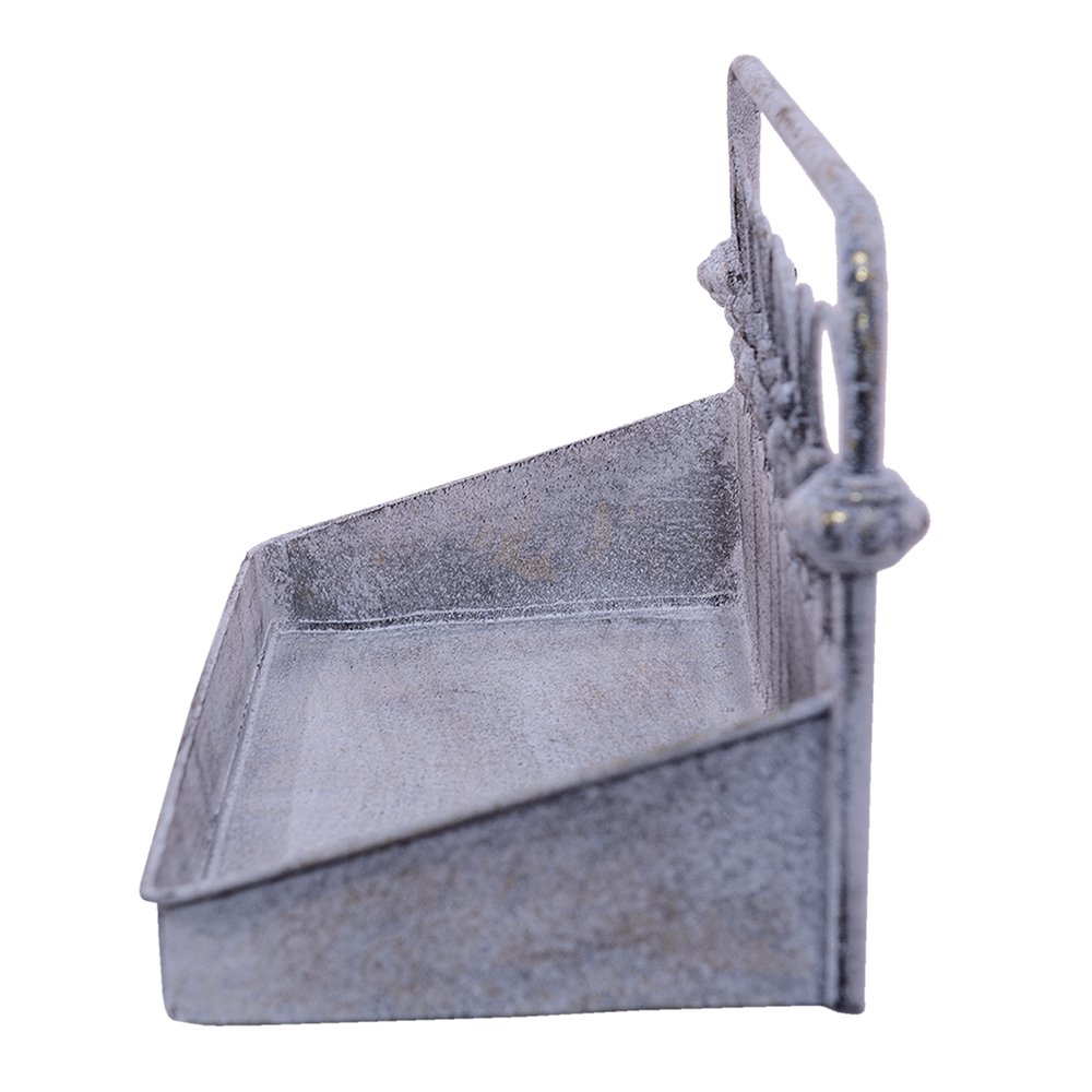 Wandrek 55x18x21 cm metaal grijs beige