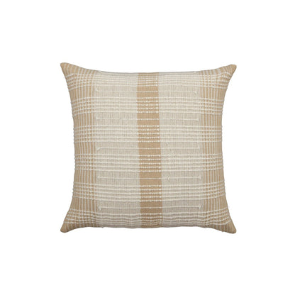Kussenhoes 45x45 cm beige crème rasterpatroon