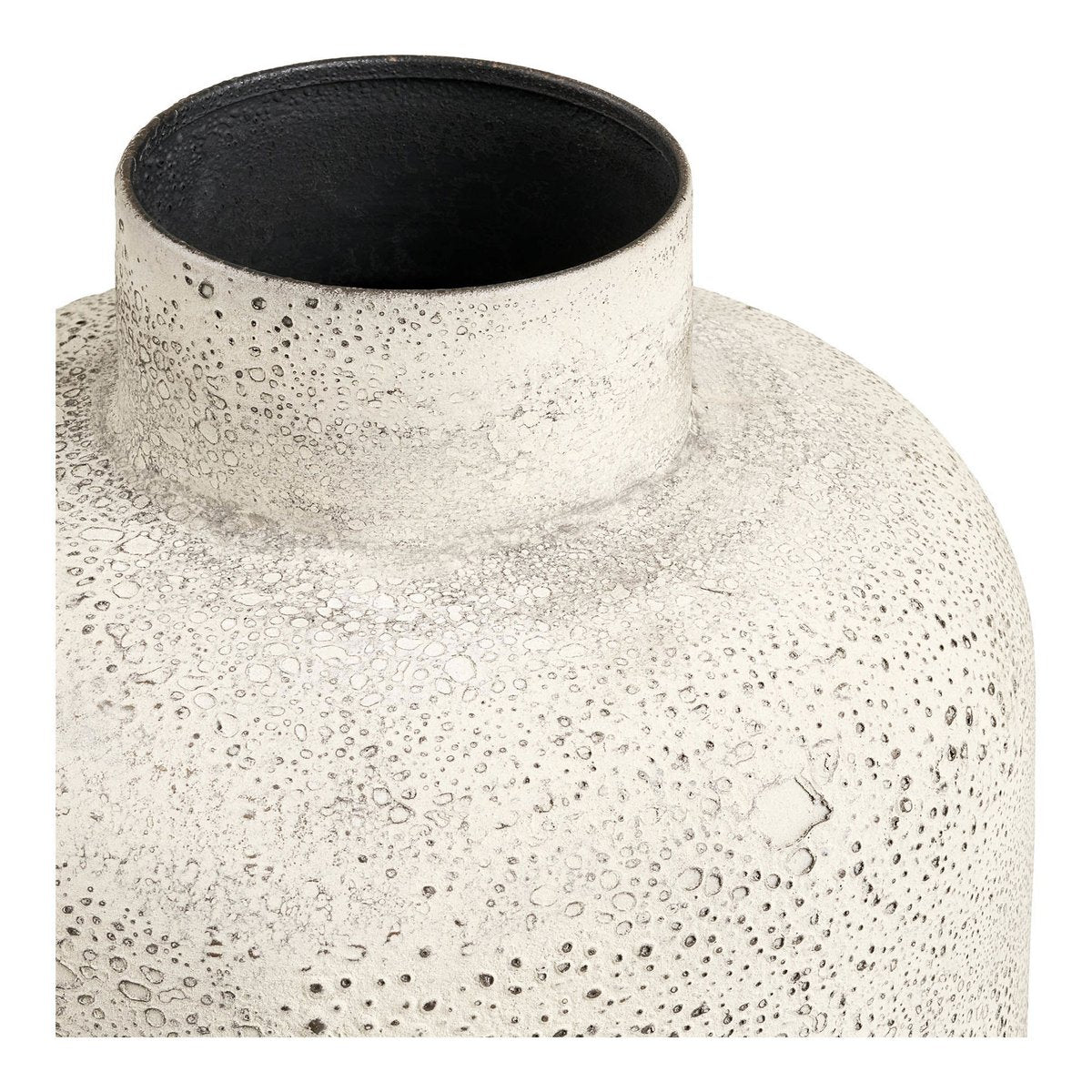 Hou Decoratieve pot, metaal, antiek beige, ø24x78,5 cm