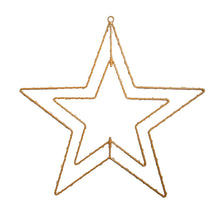 LED Outdoor Christmas Lamp "Star" Ø 40 cm Christmas decorations made of metal in gold with firmly installed LEDs