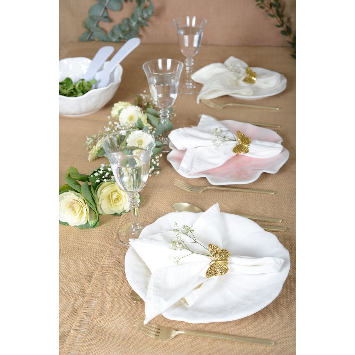 Kom melamine 26x26x8 cm wit