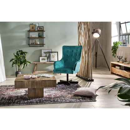 Scherm 100x200 cm gerecycled teakhout bruin zwart