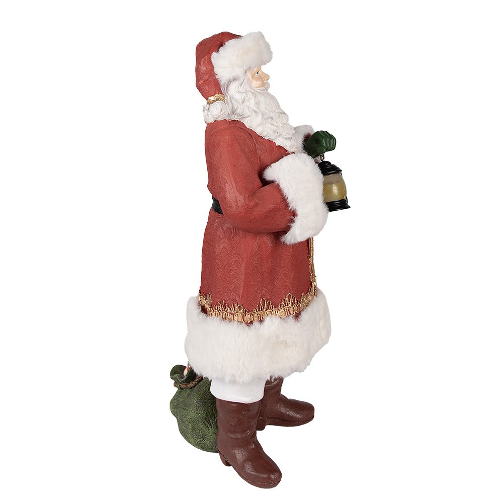 Santa Claus Figurine 21x18x45 cm Red Polyresin