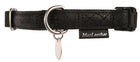 Halsband kunstleer 15mm x 20-40 cm zwart