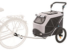 Hondenfietskar 103x74x95 cm grijs opvouwbaar
