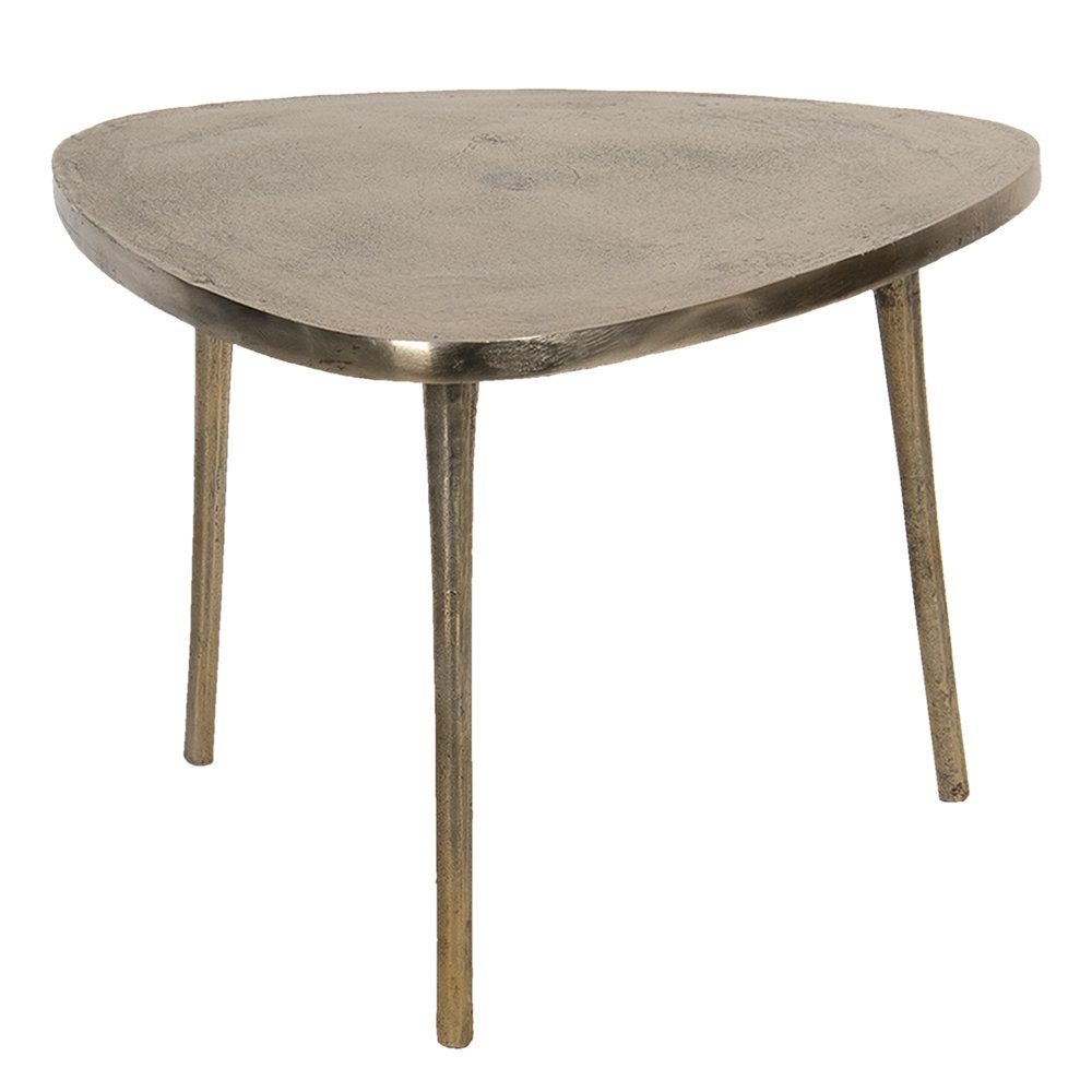Salontafel 77x77x54 cm goudkleurig aluminium