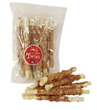 Honden snack kipfilet runderhuid 20 cm 400 gr