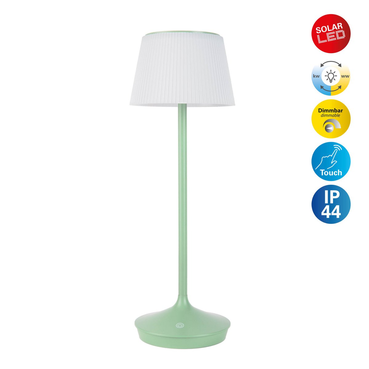 Zonne Batterijlamp EMMI Buitenruimte Hoog 38 Cm Dimbaar CCT