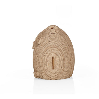 Eco Wood Art (EWA) 3D Houten Bouwset Spaarpot Uil/Owl, 3809, 15x9,1x15,7cm