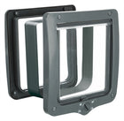 Trixie 4-Way Cat Flap XL With Tunnel Grey
