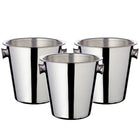 Champagne Cooler Joey Set of 3, Ø 21 cm, Stainless Steel