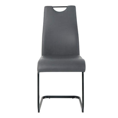 Sledestoelen set van 2 zwart metaal