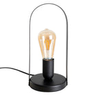 Metalen tafellamp Faro 28.5 cm zwart
