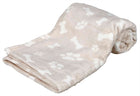 Hondendeken Trixie 75x50 cm beige botjes pootjes