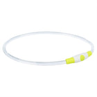 Trixie Luminous Collar USB Flash Light Rechargeable TPU Green