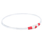 Trixie Luminous Collar Usb Flash Light Rechargeable Tpu Red