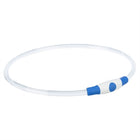 Trixie Luminous Collar USB Flash Light Rechargeable TPU Blue