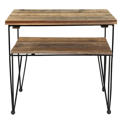 Bijzettafel 38x26x36 cm Bruin Hout