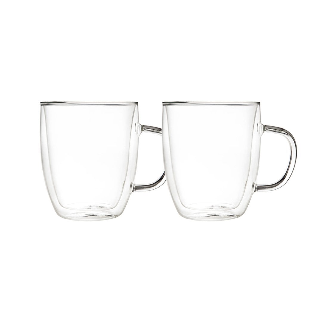 Mokken dubbele wand 480 ml set van 2 glas