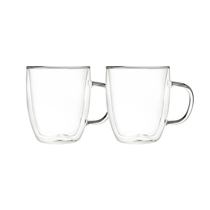 Mokken dubbele wand 480 ml set van 2 glas