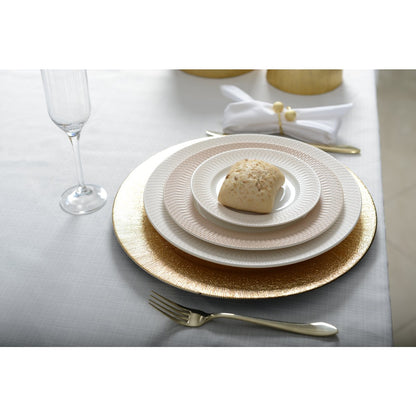 Bord 31x31 cm goud plastic