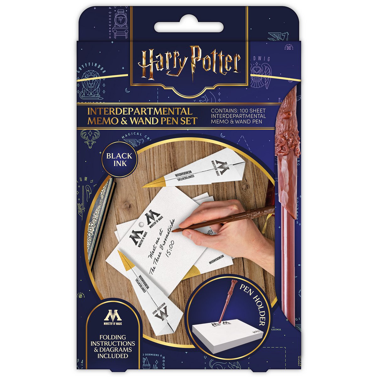 Harry Potter - Notebook and wand