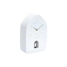Wandklok huisvorm 29 cm wit