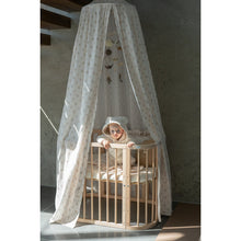 Mousseline Baldakijn Boho Flowers Voor Wieg En Kinderkamer