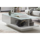 Salontafel 120x60x36 cm hoogglans wit