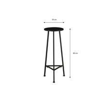 Plantentafel 30 cm ijzer zwart