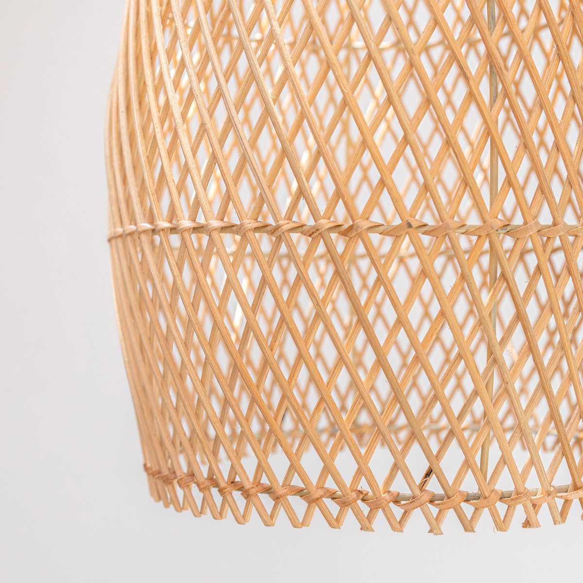Rotan Plafondlamp Boho Tabung Met Luxe Lantaarnstijl