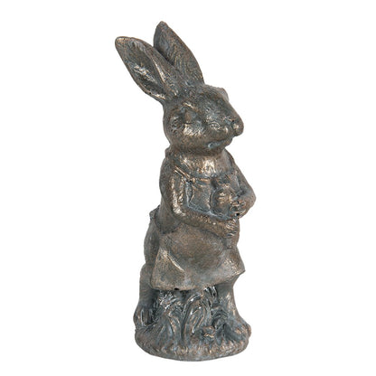 Rabbit Figurine 11 cm Brown Plastic Home Decor