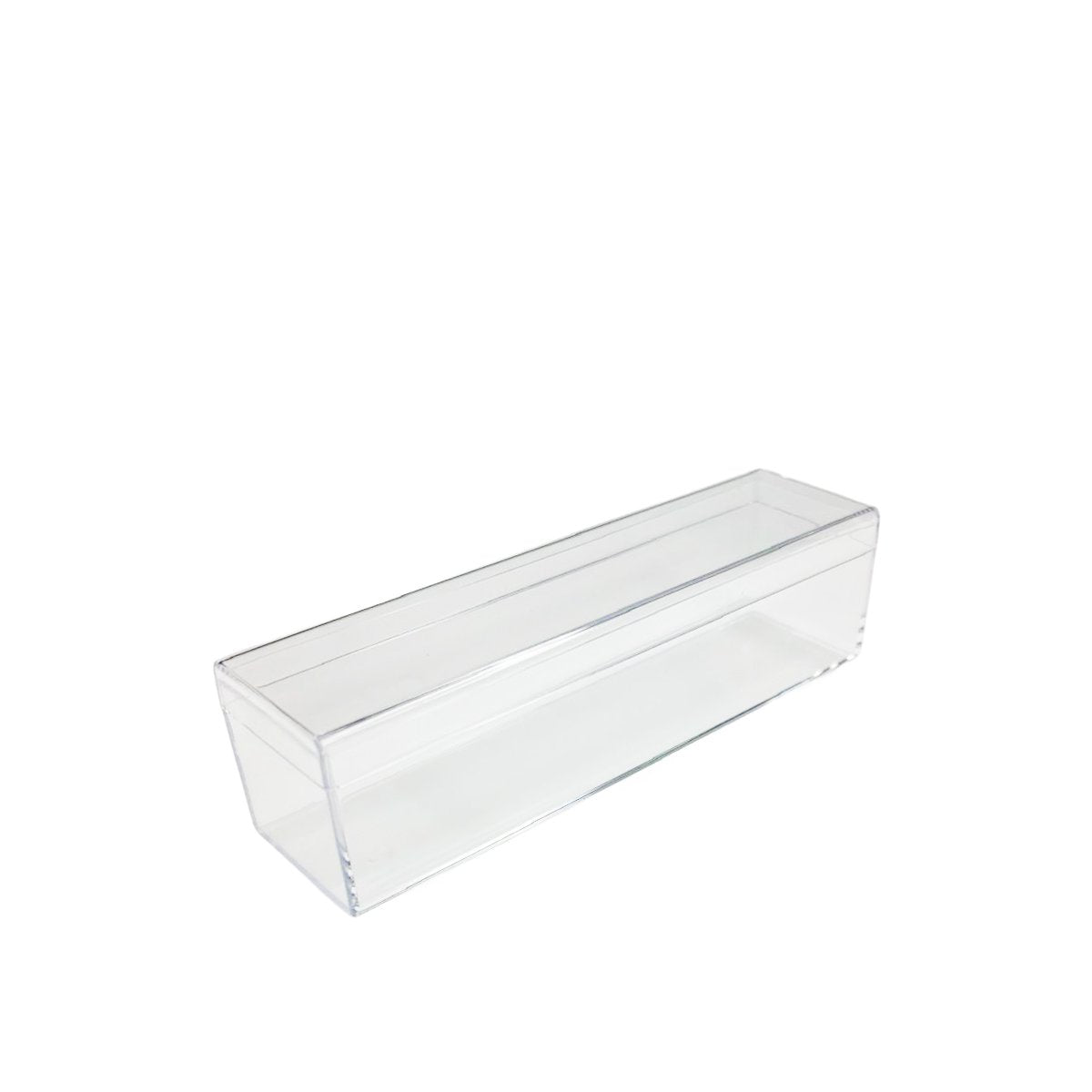 Plastic doos 3x3x12 cm transparant