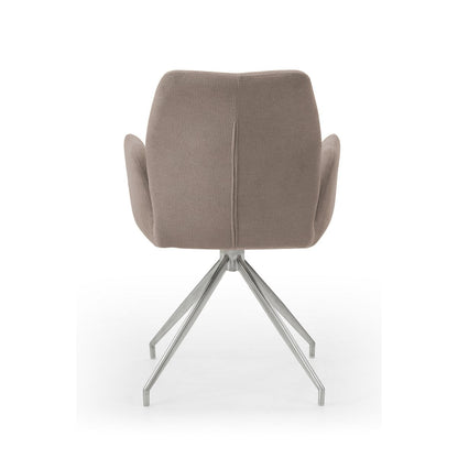 Fauteuil draaibaar 60x62x89 cm bruin pocketvering